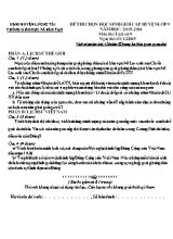 Đề thi chọn học sinh giỏi cấp huyện môn Lịch sử Lớp 9 - Năm học 2015-2016 - Phòng GD & ĐT Lương Tài (Có đáp án)